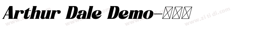 Arthur Dale Demo字体转换